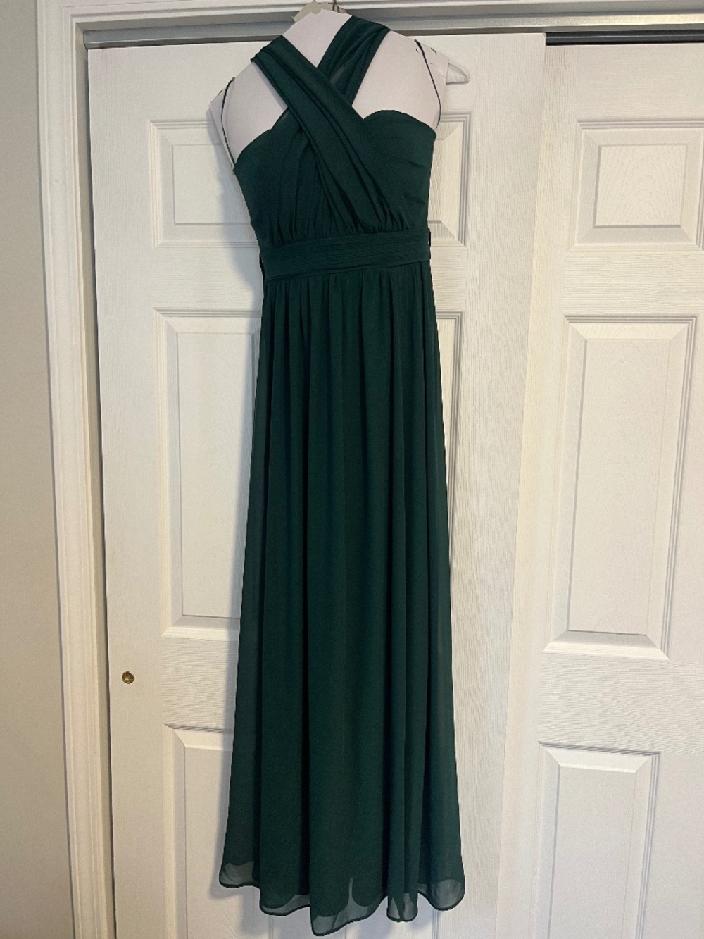 Birdie Grey Grace Convertible Bridesmaid Dress - Emerald Green XS with Slit